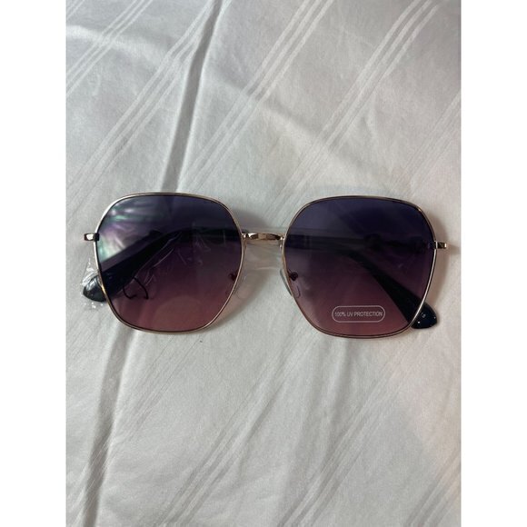 Continental Twist Gradient Lens Temple Design Sunglasses Brown - Picture 3 of 6